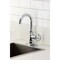 Kingston Brass Single-Handle Bar Faucet with Knurled Handle, Polished Chrome KSD8501RKX - alternate 2