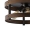Jonathan Y Cooper 16 in. 3-Light Farmhouse Industrial Iron LED Flush Mount, Brown Wood Finished/Oil Rubbed Bronz JYL1305A - alternate 2