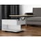 Homeroots 22" Natural And White Wood Lift Top Coffee Table With Two Shelves 535061 - alternate 1