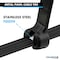 Kable Kontrol Metal Pawl Cable Ties, 8 in L, 1.94 in Max Bundle Dia., Black, Nylon 6-6 + Stainless Steel, 100 PK ctmp-08-50-100-bk - alternate 3