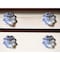 Homeroots Set of Twelve Blue And White Ceramic Drawer Pull Knobs, 12PK 358099 - alternate 3