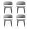 Manhattan Comfort Luce Dining Chair in Stone Grey, 4PK 4-DC097-GY - alternate 2