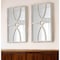Homeroots Set of Two White Wood Framed Accent Mirror, 2PK 485038 - alternate 2