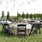 Flash Furniture HERCULES Black Indoor/Outdoor Lightweight Wood Look Resin Folding Event Chair with Slatted Seat LE-L-1-BK-SLAT-GG - alternate 5