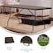 Flash Furniture Rectangle Folding Table, Plastic Top, Brown DAD-LF-183Z-GG - alternate 6