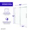 Anzzi 76'' x 57-60'' Frameless Sliding Glass Shower Door in Polished Chrome with Left Drain Shower Base SD-5902305L-CH - alternate 6