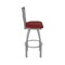 Holland Bar Stool Co 820 Catalina Stainless Steel 36in Swivel Bar Stool with Graph Ruby Seat 82036SS016 - alternate 3