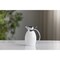 Service Ideas Nicollet Series 0.6-Liter Stainless Vacuum Insulated Carafe with Flip-Top Lid in Radiant White NIC06BSWH - alternate 2