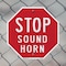 Signmission Stop Sound Horn, 10 inch X 10 inch, Aluminum Metal Signs, 2PK OC-A-2PACK-10-12 - alternate 2