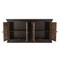 Homeroots 72in Dark Brown Solid Wood Shutter Style Sideboard with Four Doors 634320 - alternate 3