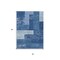 Homeroots 3' X 5' Navy Blue And Sky Blue Geometric Washable Indoor Outdoor Area Rug 612448 - alternate 5