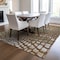 Homeroots 9' X 12' Copper Gold And Brown Abstract Washable Indoor Outdoor Area Rug 596816 - alternate 3