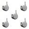 Service Caster 2.375 Inch MRI Safe Casters with Brakes, 7/16 Grip Ring Stem, Set of 5, SCC, 5PK SCC-GR02S60-TPR-GRY-B-716138-MRI-5 - alternate 1