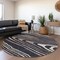 Homeroots 8' Black Taupe And Beige Round Faux Bois Washable Indoor Outdoor Area Rug 614475 - alternate 4