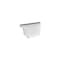 Amerimax Home Products Right End Gutter Cap, White Galvanized Steel, 5-In. 33006 - alternate 1