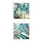 Homeroots Set Of Two Earth tones I and Sea II 2 White Framed Print Wall Art, 2PK 408070 - alternate 1