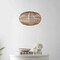 Jonathan Y Leo 17.5" 1-Light Farmhouse Coastal Rattan 180" Cord Plug-In or Hardwired LED Pendant, Brown JYL1402A - alternate 8
