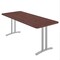 Correll Rectangle Modern Design Executive Table/Desk, 72 in W, Particleboard Top, Mahogany CD3072R-20-14-20 - alternate 1