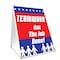 Signmission Teamwork Get The Job Done!, 36 Inch x 24 Inch A-frame Yard Sign, Plastic Sign SBC-2436-Teamwork Get The Job Done! - alternate 1