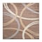 World Rug Gallery Modern Wavy Circles Design Area Rug 6 ft 6 in x 6 ft 6 in Square Brown 377BROWN6SQ - alternate 3