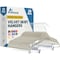 Lifemaster Velvet Skirt Hangers, Adjustable Clips, 360 Deg Swivel Hook, Non-Slip, Holds 10 lbs, Ivory, 20PK LMVSH20IV - alternate 1