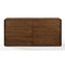 Homeroots 59" Walnut Solid Wood Six Drawer Double Dresser 473103 - alternate 1