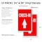 Signmission Check-in With Up Arrow, Vinyl Decals Only 24 Inch x 36 Inch, Vinyl Decal, 2PK DSB-2436-2PACK-Check-in With Up Arrow - alternate 2