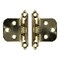 Brixwell Non Self Closing, Free Swinging Variable Overlay Flush Cabinet Hinge 3/8 in Pair BX79196 - alternate 1