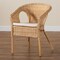 Bali & Pari Abbey Modern Bohemian Natural Rattan Dining Chair 248-14054-ZORO - alternate 5