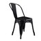 Homeroots Set of Four Black Steel Dining Side Chairs 544266 - alternate 4