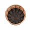 Happimess Laurel 19.49in Bohemian Hand-Woven Abaca Hamper Basket with Handles, Natural/Black BSK1003D - alternate 3