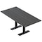 Skutchi Designs 6ft Conference Table With Power Unit | 6 Person Modular Rectangular Meeting Table | Harmony Series HAR-REC-36x72-T.BK-WA7949-NA - alternate 1