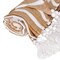 Homeroots 50" X 60" Gold and Ivory Woven Cotton Striped Throw Blanket with Tassels 548929 - alternate 2
