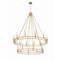 Z-Lite Dennison 20-Light Chandelier, 47.5 in W, Signature Brass 4005-20SBR - alternate 3