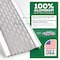 Waterlock DIY 5" Aluminum/SS Gutter Guard, High Gloss White, 1ft Sample WD-5KS-001-WHT - alternate 3