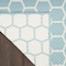 Homeroots 6' X 9' Aqua And Ivory Geometric Indoor Outdoor Area Rug 554831 - alternate 4