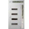 Vdomdoors Front Exterior Prehung Metal-Plastic Door, Manux 8113 White Silk, Side and Top Sidelite Transom, Of MANUX8113EXD-WS-W36+12xH80+14-LH - alternate 1