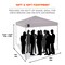 Ergodyne Single White Lightweight Pop-Up Tent - 10ft x 10ft 6001 - alternate 2