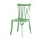 Homeroots Set of Four 22" Green Heavy Duty Plastic Outdoor Stacking Dining Chairs 565183 - alternate 2