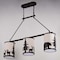 Vaxcel Acadia 3L Bronze Rustic Linear Chandelier Island Pendant Light Fixture Bear and Tree H0302 - alternate 3