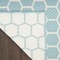 Homeroots 9' X 12' Aqua And Ivory Geometric Indoor Outdoor Area Rug 556306 - alternate 4