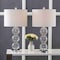 Jonathan Y Bella 27" Glass Triple-Sphere LED Table Lamp, Clear/Chrome, 2PK JYL1070D-SET2 - alternate 4