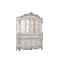 Homeroots 24in X 75in X 106in Antique White Wood Glass Mirror Hutch Buffet 348654 - alternate 4