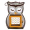 Heath Suet and Seed Bird Feeder, Whimsical Owl, Brown/Orange 21703 - alternate 1