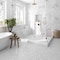 Apollo Tile 12x12 Bianco Carrara Glass Marble Polished Floor and Wall Mosaic Tile 4.83 sqft/case, 5PK APLBL8804CAA - alternate 4
