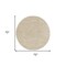 Homeroots 6' Ivory And Gold Round Abstract Indoor Outdoor Area Rug 572369 - alternate 2