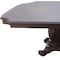 Homeroots 136" Brown Solid Wood And Solid Manufactured Wood Double Pedestal Base Dining Table 376940 - alternate 2
