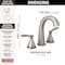 Delta Stryke Two Handle Widespread Bathroom Faucet, 5.81 in, Lumicoat Stainless 35775-SS-PR-MPU-DST - alternate 2