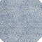 Homeroots 8' Denim Blue And Ivory Round Abstract Washable Indoor Outdoor Area Rug 599708 - alternate 2