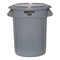 Rubbermaid 263200GRAY Trash Container, 32 gal Capacity, Polyethylene, Gray FG 2632 GRA - alternate 2